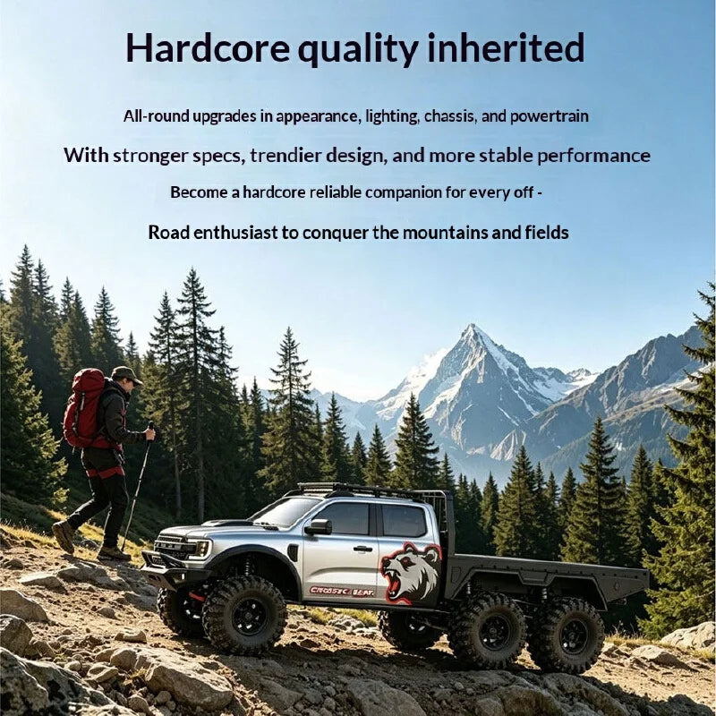 EMO X7 Big Wild Wolf XL4 Big Wild Bear 1/8 RC Car Simulation Dual speed Remote Control Electric Climbing Off road Vehicle Model