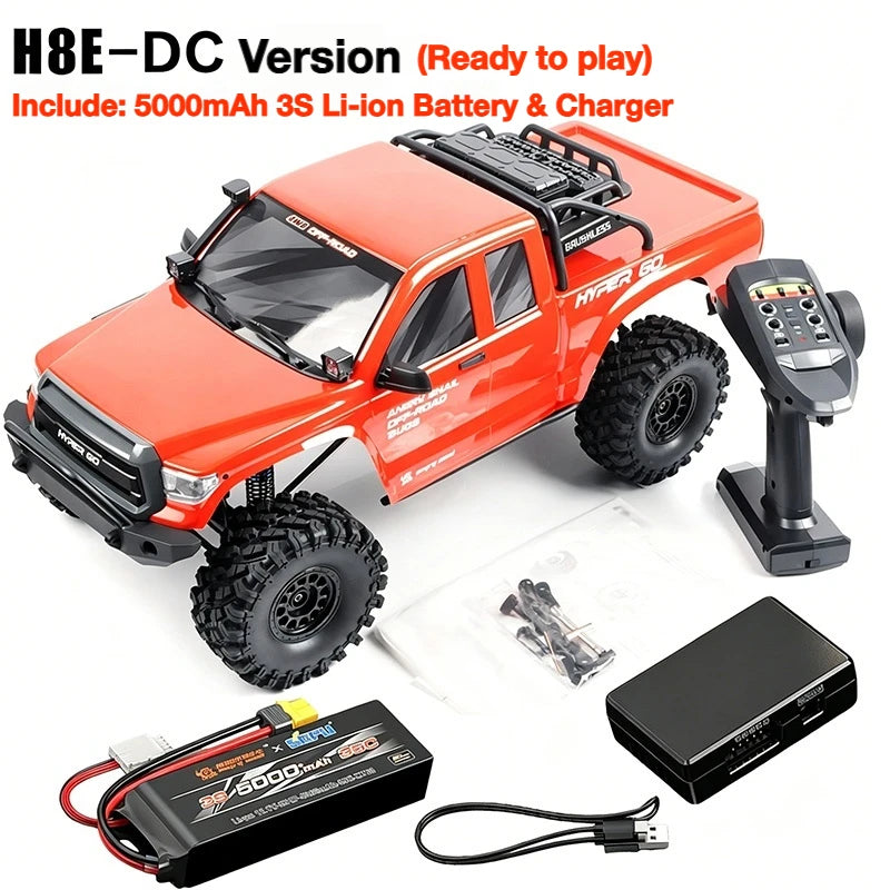 MJX H8E Super Large Remote Control Climbing Car 1:8 Brushless High And Low Speed Differential Lock 4WD RC Off-Road Vehicle