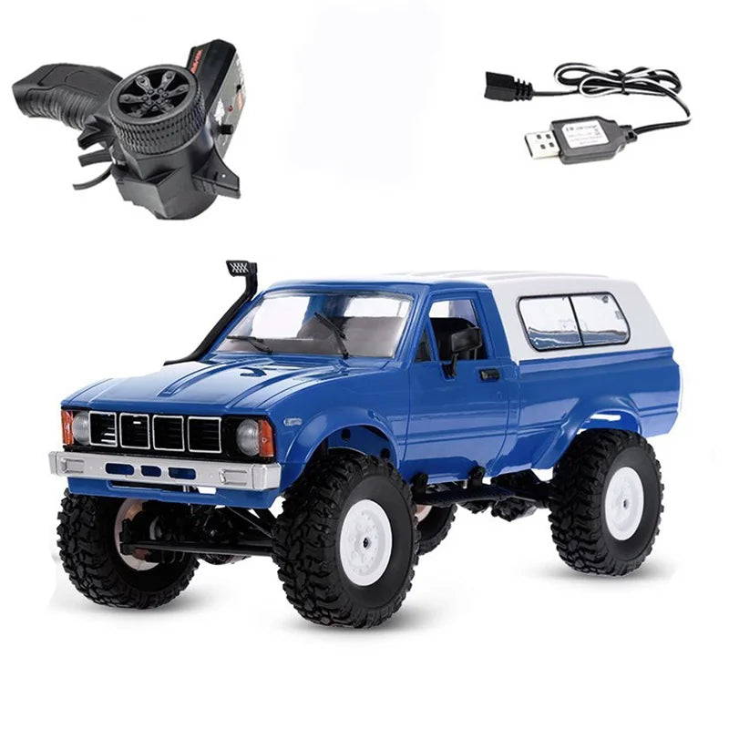 WPL C24-1 1:16 2.4G 4WD Full Proportional RC Truck Off Road Rock Crawler Remote Control Climbing Vehicle Model Toy Gift For Boys