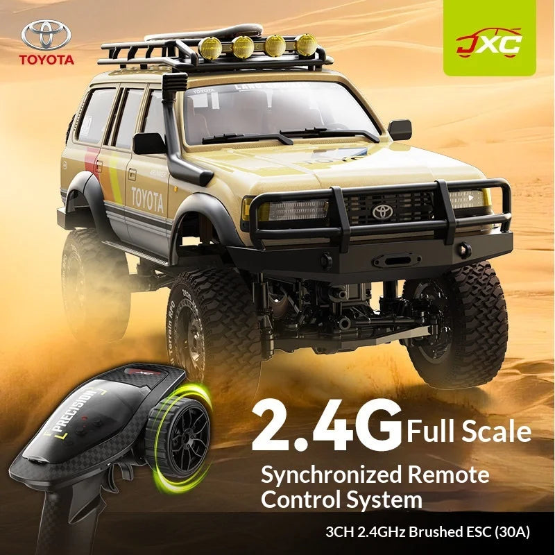 Jxc 1:12 Lc80 3-Channel Simulate Toyota Remote Controlled Electric Four-Wheel Drive Climbing Off-Road Vehicle 20g Servo Motor Rc