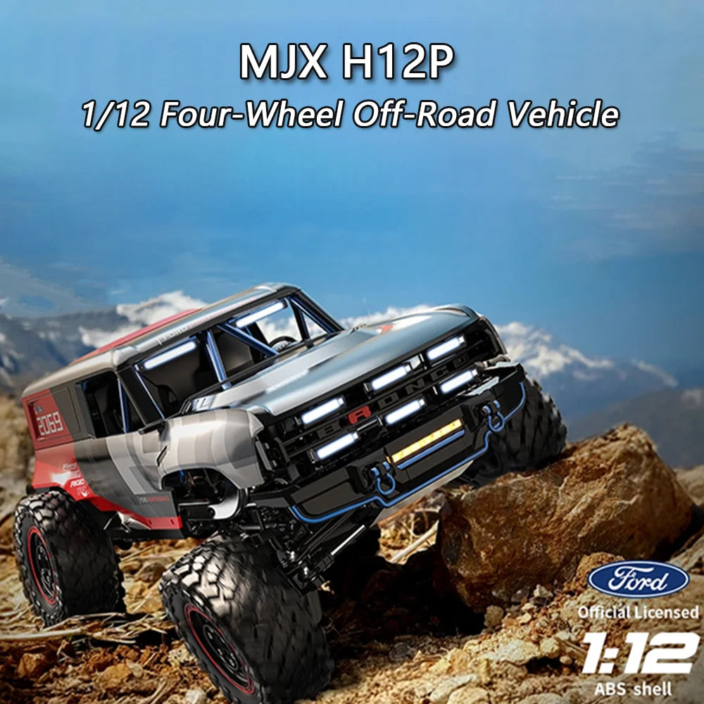 HYPER GO MJX H12P 1/12 RC Crawler High Speed 4WD Climbing Car 2.4G Remote Control Car Brushless Off Road Vehicle Toy