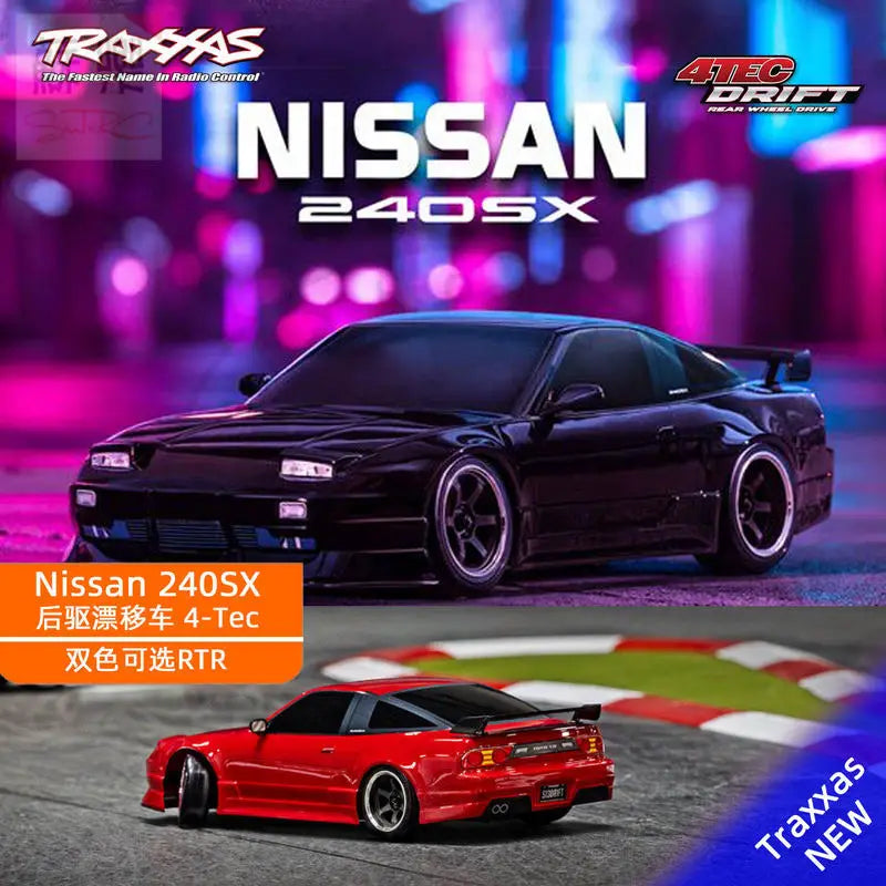 240SX 1/10 4-Tec Rear Wheel Drive RC Drift Car RTR 105247-4 For RC Drifting Racing Hobbyists And Adult Players