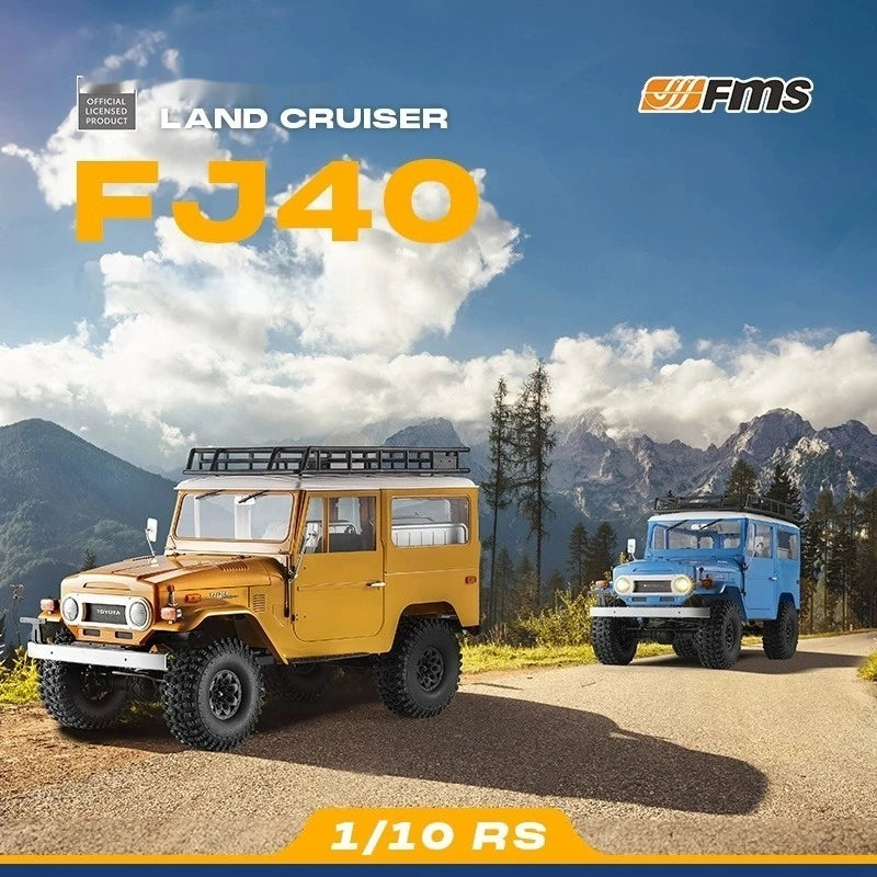 Fms 1/10 Fj40 Rc Cars Off-Road Climbing Four-Wheel Drive Rc Remote Control Electric Model Simulation Hard Shell Car Model