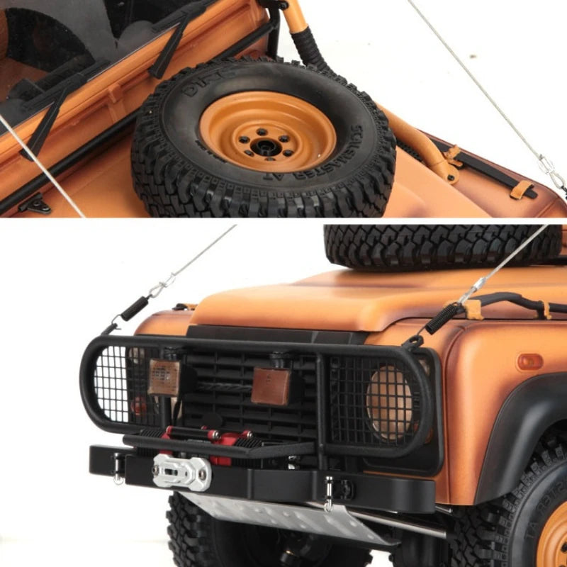 D1RC D110 1/10 RC 4WD Off-road Simulation Remote Control Climbing Car Metal Frame Handmade Old Model