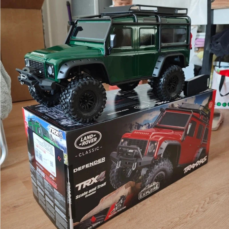 Traxxas Remote Control Off Road Crawler Trx 4 Electric 4wd Land Rover Defender 82256-4 Rock Crawling For Hobby Enthusiasts Gifts