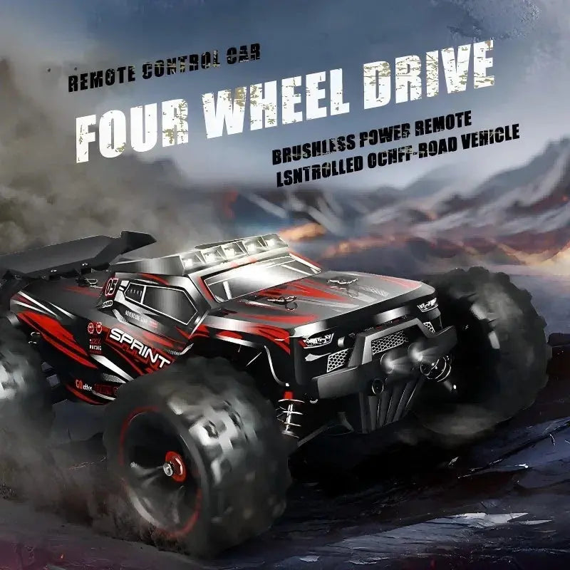 1:14 85KM/H or 50KM/H 4WD RC Car with LED Remote Control Cars High Speed Drift Monster 4x4 Truck for Kids Vs Wltoys 144001 Toys - Random Recon
