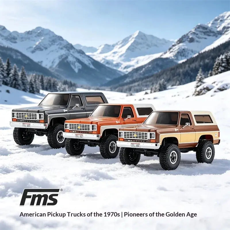 FMS Model FCX24 K5 Pickup RC Remote Control Vehicle 1/24 Small-Scale Remote Control Cross-Country Mountaineering Vehicle Random Recon
