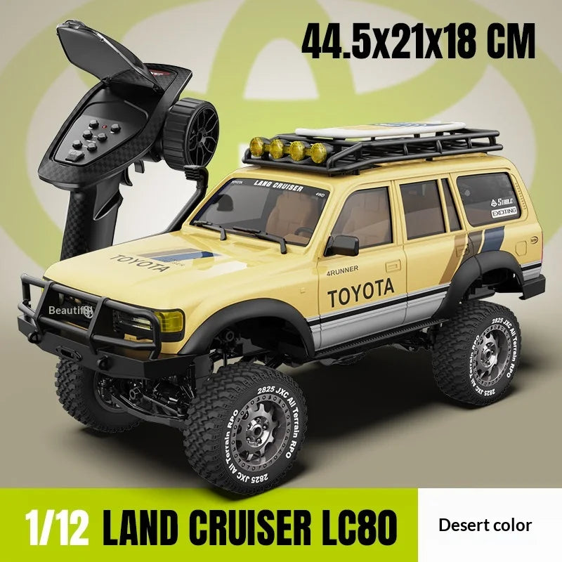 Jxc 1:12 Lc80 3-Channel Simulate Toyota Remote Controlled Electric Four-Wheel Drive Climbing Off-Road Vehicle 20g Servo Motor Rc