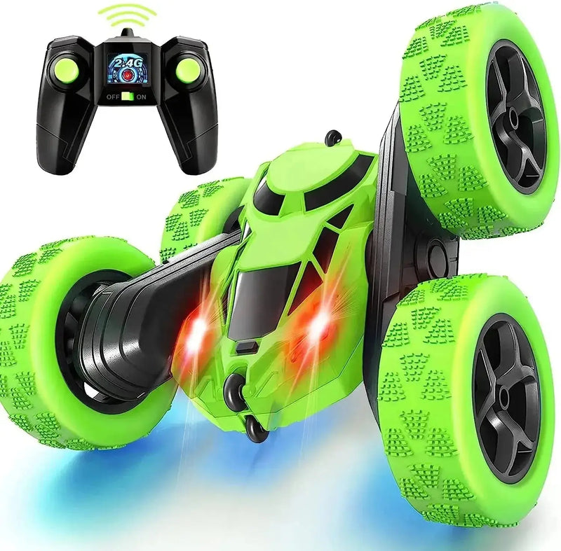 RC Stunt Car Children Double Sided Flip 2.4G Remote Control 360 Deree Rotation Off Road Drift RC Car Gifts For Kids Adults Boys Random Recon