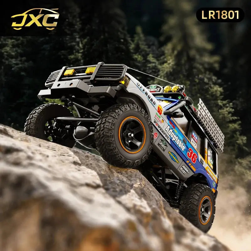 JXC LR1801 1/18  RC Car 4WD 2.4G Remote Control Car Full Proportion Dual Speed Simulation LED Climbing Off-road RC Toy As Gift Random Recon - Random Recon