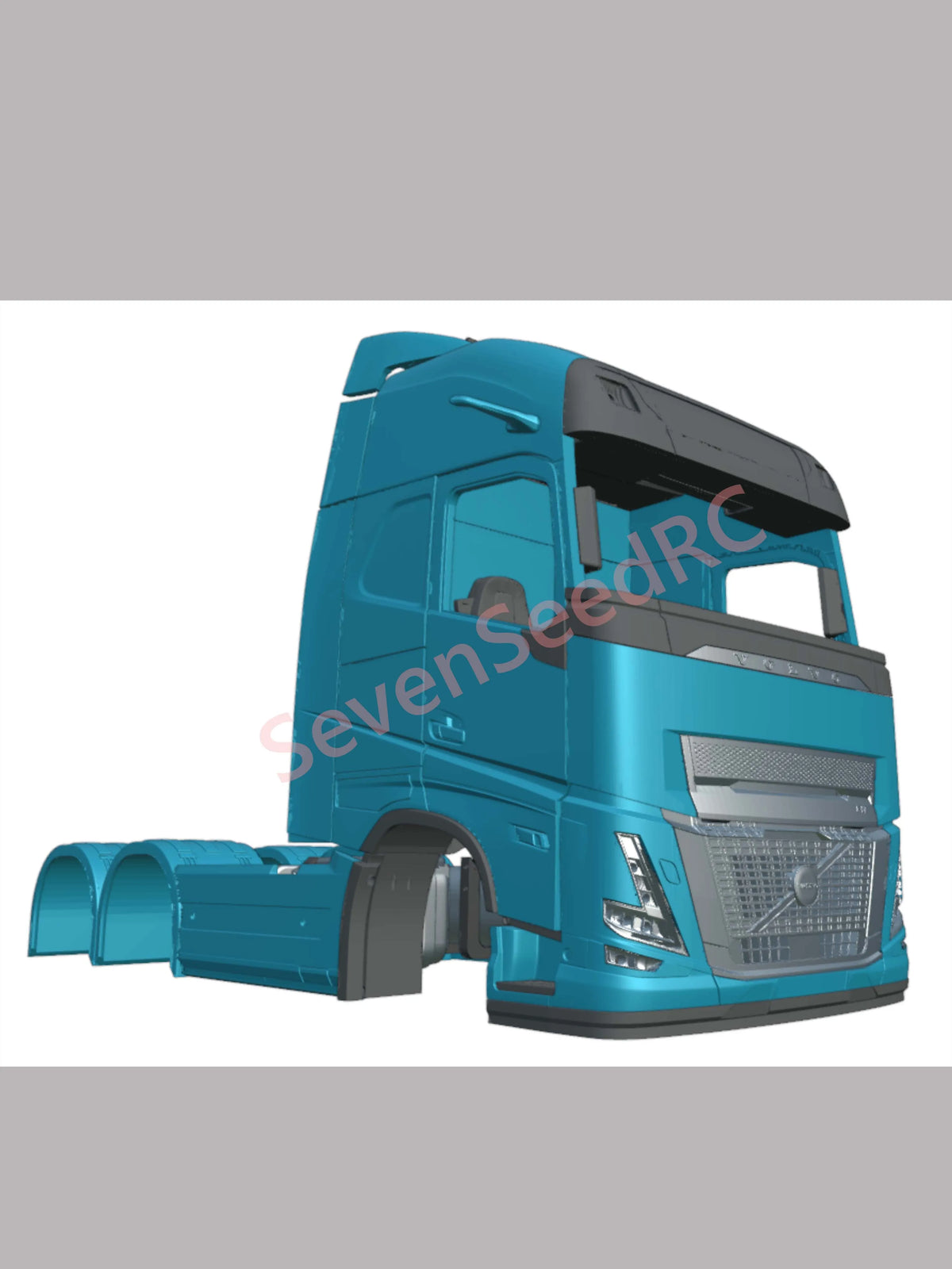 3D Printed Truck Cab Kit 1/14 Volvo FH16 Aero Tamiya Lesu Lxy Scaleclub SCX10 TRX6