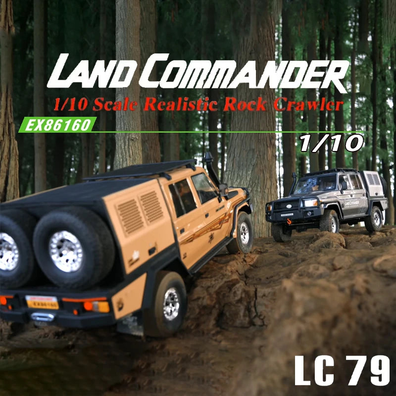 RuiTai RGT EX86160 1:10 Scale LC79 Commander Remote-Controlled Electric Climbing Simulation Off-Road RC Model Car (No Battery)