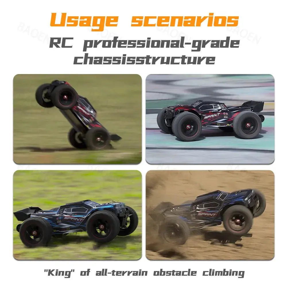 Wltoys 1:16 85KM/H or 50KM/H 4WD RC Car with LED Remote Control Cars High Speed Drift Monster 4x4 Truck for Kids Toys Kids Gift Random Recon - Random Recon