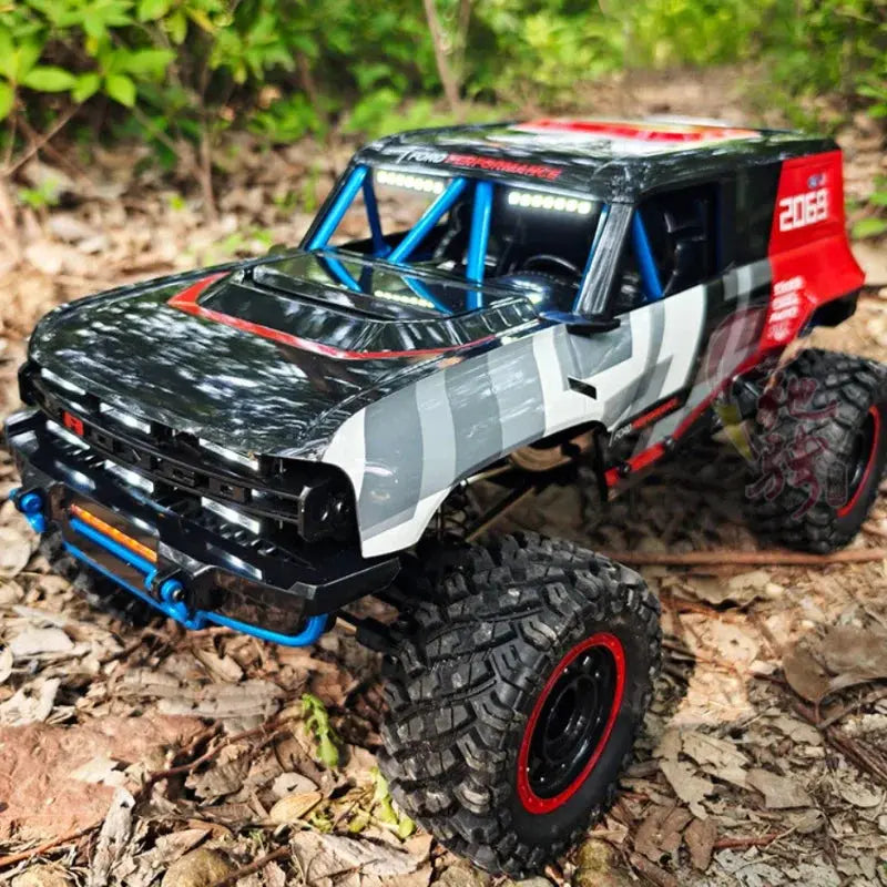 H12P Ford Bronco RC Crawler Brushless 4WD Electric Remote Control Off Road Vehicle LED Lights for Outdoor Adults Random Recon