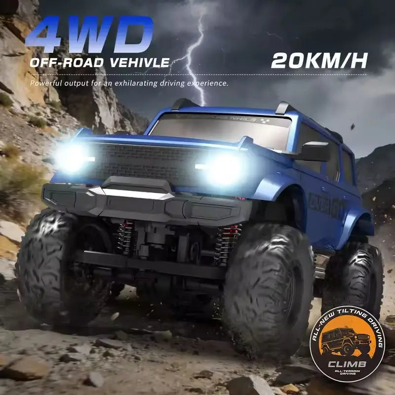 E201 1/20 Rc Car E202 Full Proportion 4WD Tough Wild 20km/h High-speed Rock Climbing Off-road Vehicle Children's Car Toy Gift
