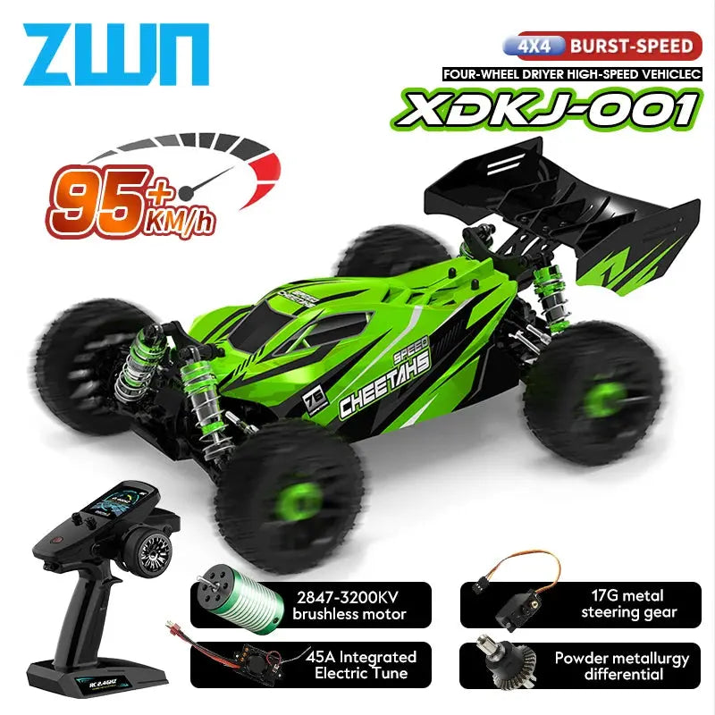 Professional 95KM/H 4WD RC Cars 3S Racing Car 1/14 Brushless High Speed Competitive Drift Remote Control Toys vs Wltoys 144010 Random Recon