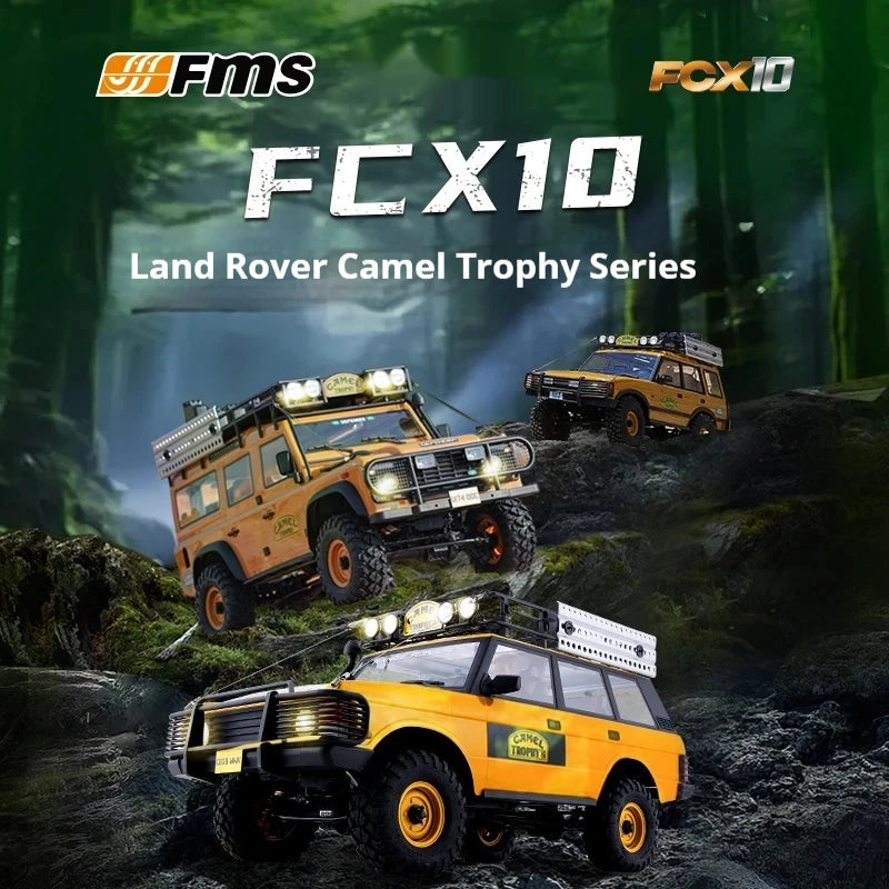 FMS FCX10 1/10 Camel Cup Realistic RC Rock Crawler Electric Off Road All Terrain Professional Hobby Collectible Simulation Vehic