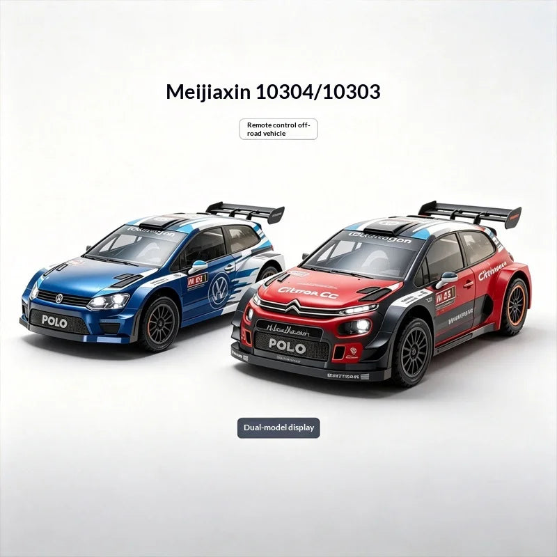 MJX 10303 Brushless Remote Control Rally Car 1/10 Scale High Speed Drift Off Road 80A Pc Material Citroen C3 Wrc For Adult