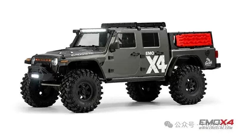 CROSSRC EMO X4 1/8 Scale RTR RC Crawler 4WD Off Road With Front Rear Diff Lock Transmission Gearbox Light Kit Cross Country Kit