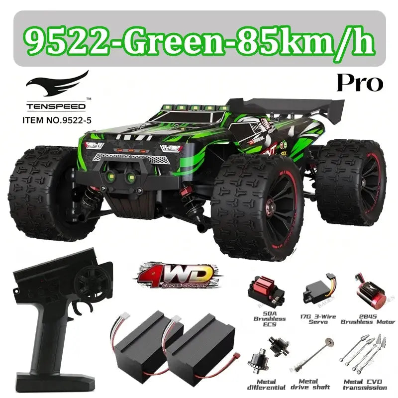 Wltoys 1:16 85KM/H or 50KM/H 4WD RC Car with LED Remote Control Cars High Speed Drift Monster 4x4 Truck for Kids Toys Kids Gift Random Recon - Random Recon