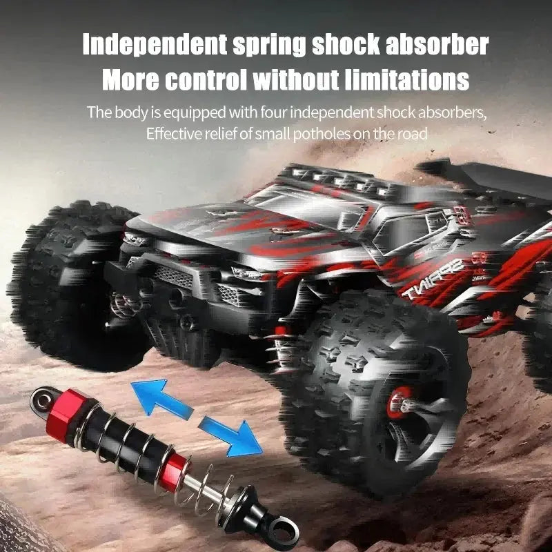 1:14 85KM/H or 50KM/H 4WD RC Car with LED Remote Control Cars High Speed Drift Monster 4x4 Truck for Kids Vs Wltoys 144001 Toys - Random Recon