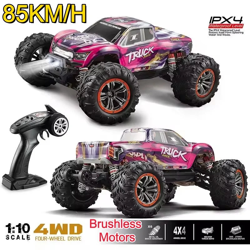 85KM/H High Speed Brushless RC Racing Car 2.4G 4WD1:10 Brushless Motor off-road climbing Vehical Rc Drift Car Boy Kid Car Gifts