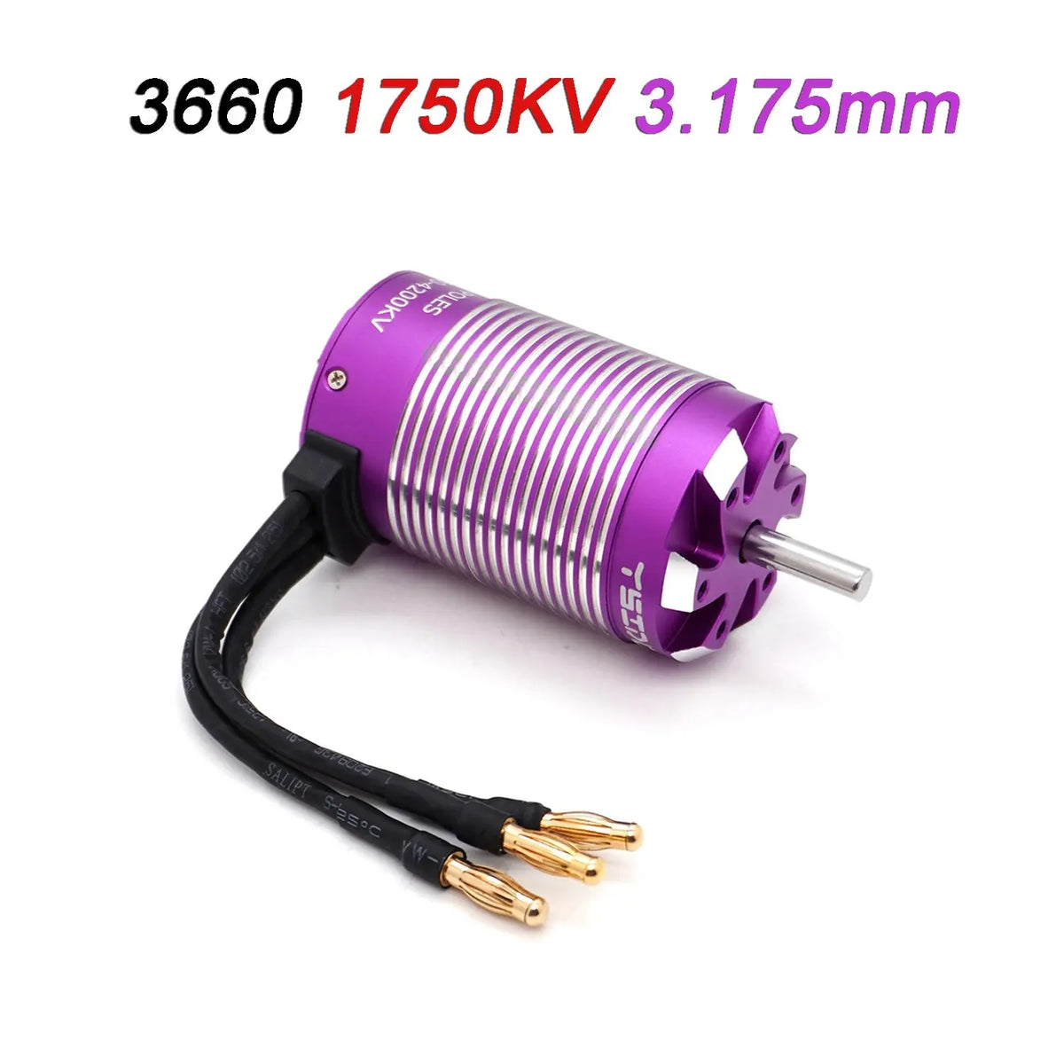 YSIDO RC Motor 3650 3660 3674 Sensorless Brushless Motor 5.0mm/3.175mm Shaft for 1/8 1/10 RC Car Drift Racing Off-Road RC Boat Random Recon
