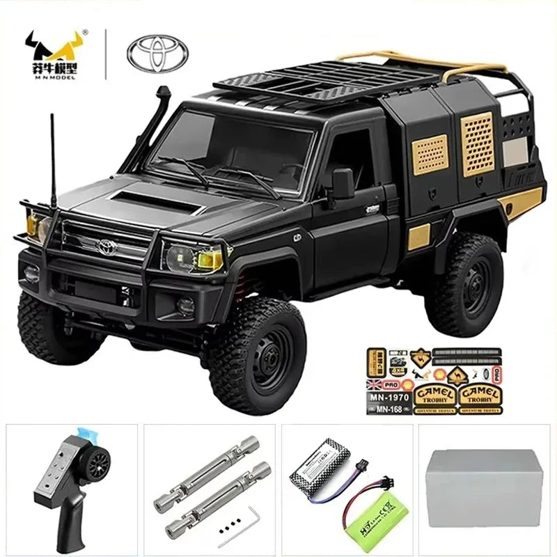 1:12 MN82T Rc Car Skymaker Retro Full-scale Simulation LC79 RTR 2.4g 4WD 280 Motor Remote Control RC Truck Model Car Toy