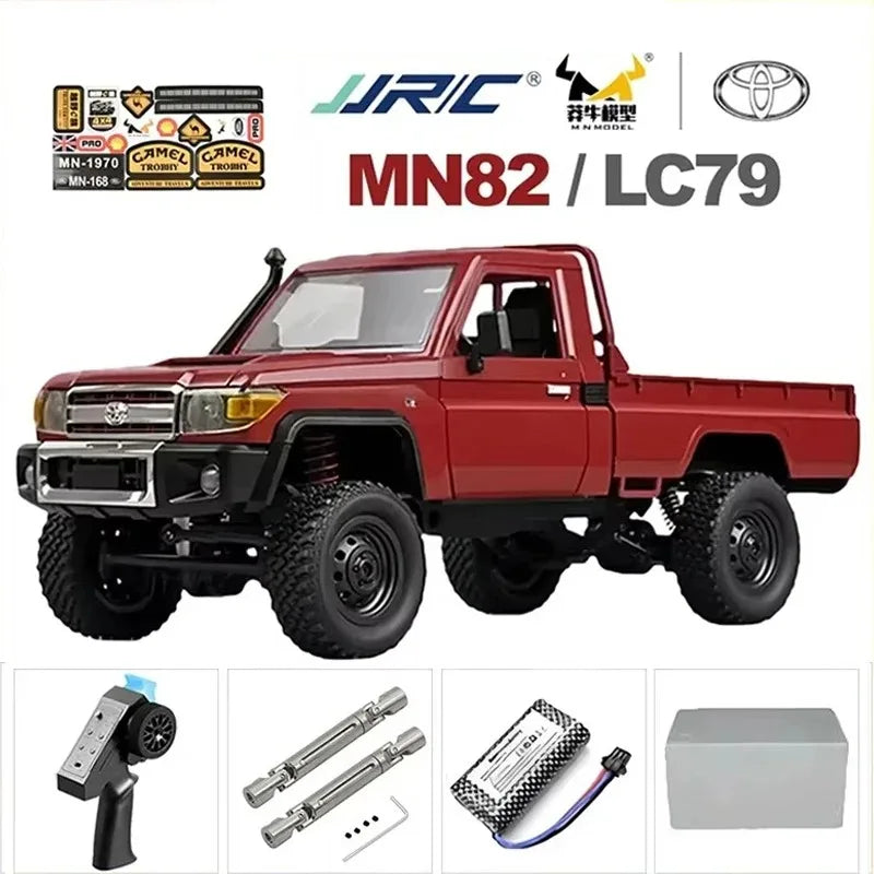 1:12 MN82T Rc Car Skymaker Retro Full-scale Simulation LC79 RTR 2.4g 4WD 280 Motor Remote Control RC Truck Model Car Toy
