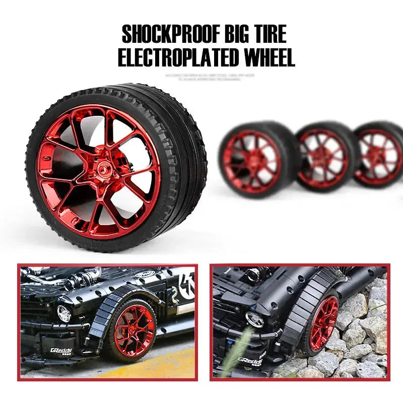 2943pcs City Technical APP Remote Control Mustang Racing Car Building Blocks Model MOC-22970 Bricks Adults Toys Kids Gifts 13108 Random Recon - Random Recon