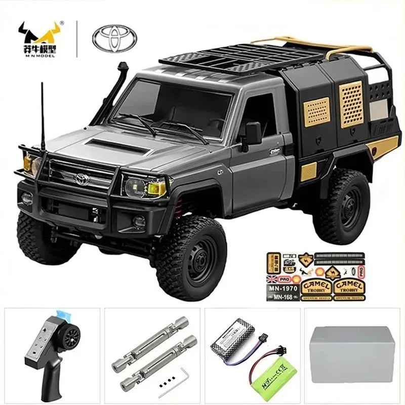 1:12 MN82T Rc Car Skymaker Retro Full-scale Simulation LC79 RTR 2.4g 4WD 280 Motor Remote Control RC Truck Model Car Toy