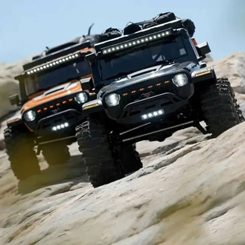 CROSSRC EMO X4 1/8 Scale RTR RC Crawler 4WD Off Road With Front Rear Diff Lock Transmission Gearbox Light Kit Cross Country Kit
