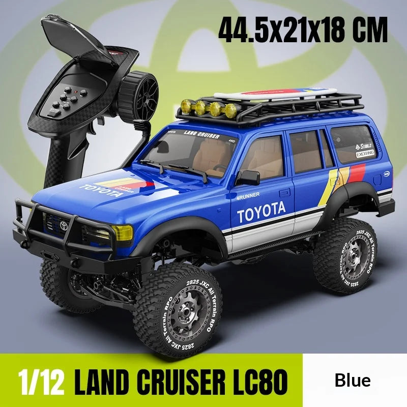 Jxc 1:12 Lc80 3-Channel Simulate Toyota Remote Controlled Electric Four-Wheel Drive Climbing Off-Road Vehicle 20g Servo Motor Rc