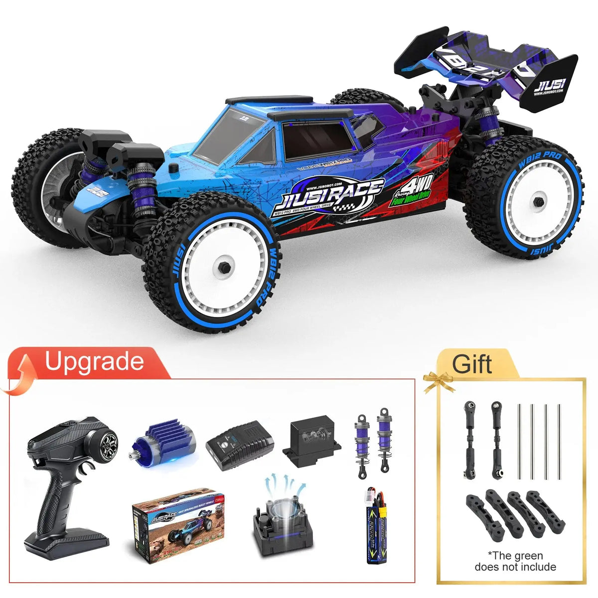 JIUSI WB12 PRO 1/12  RC Car 80KM/H 4WD Racing Car Brushless Remote Control Car Competitive Off-road 4WD RC Car Random Recon - Random Recon