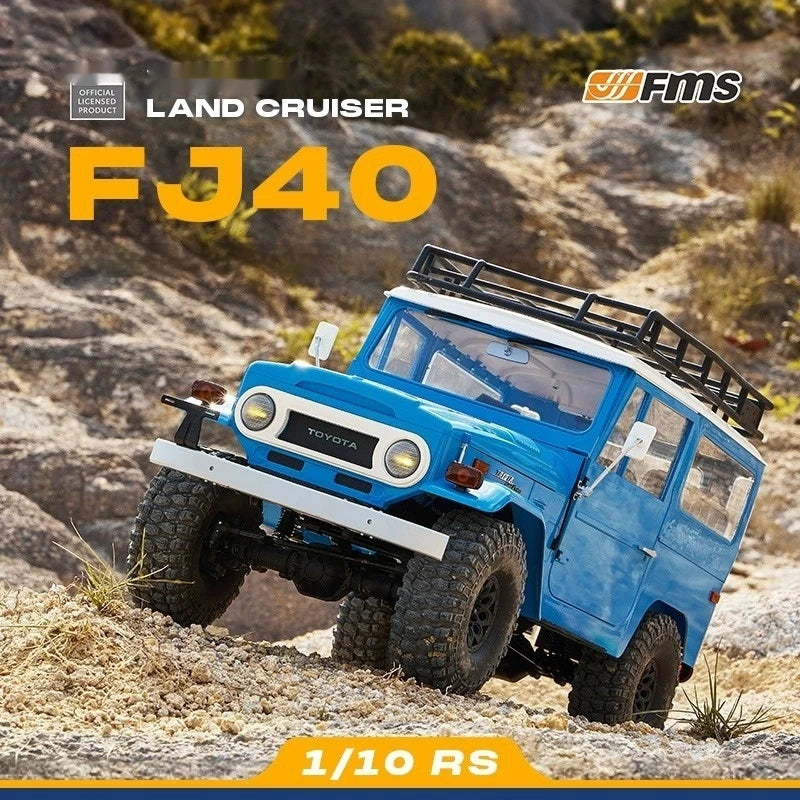 Fms 1/10 Fj40 Rc Cars Off-Road Climbing Four-Wheel Drive Rc Remote Control Electric Model Simulation Hard Shell Car Model