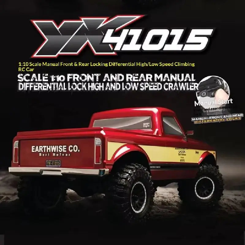 YIKONG 1/10 Yk41015 Rc Car Simulation Remote-Controlled Electric 4-Wheel Drive Climbing Off-Road Vehicle Model With Differential